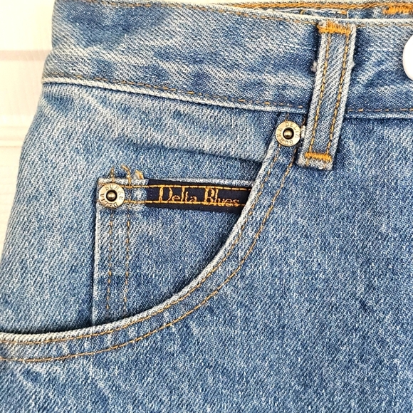 New Delta Burke Denim Jeans 18W Petite Vintage Deadstock Plus Blue Relaxed 90s - Picture 3 of 10